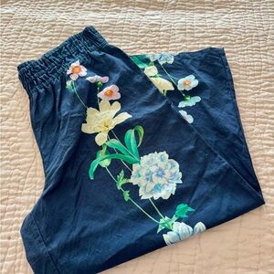 Anthropologie The Somerset Linen Pull-On Pants